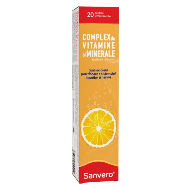 Sanvero Complex de vitamine si minerale 20 comprimate efervescente
