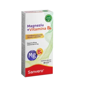 Sanvero Magneziu + Vitamina B6 30 comprimate filmate