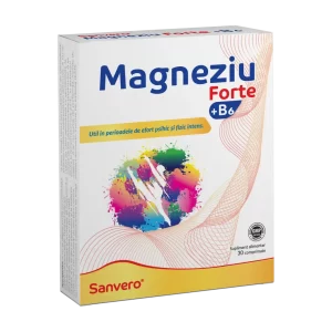 Sanvero Magneziu Forte + B6 30 comprimate