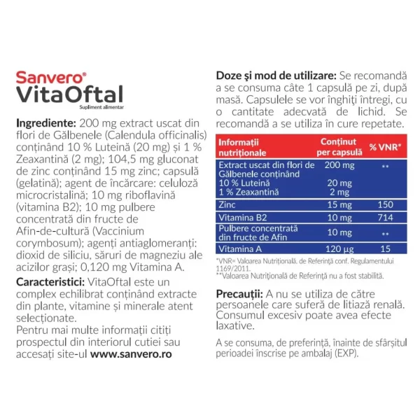Sanvero VitaOftal 30 capsule - Image 2