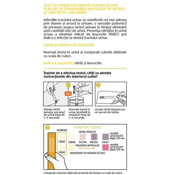 Saneo Test pentru depistarea infectiilor tractului urinar x 2-Hydrex Diagnostics PL - Image 2