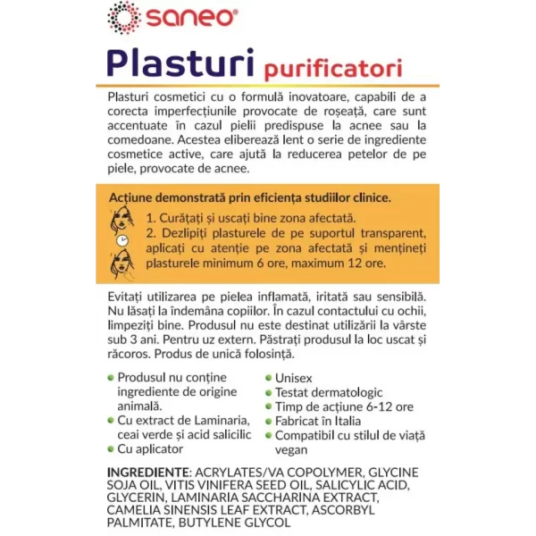 Saneo Plasturi purificatori x 40 - Image 2