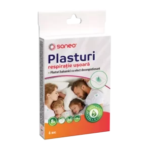 Saneo Plasturi respiratie usoara, 6 bucati