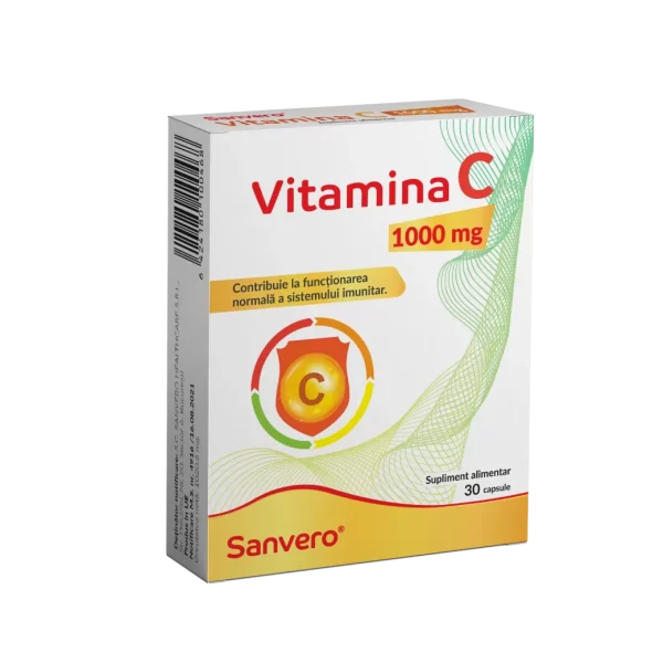 Sanvero Vitamina C 1000 mg 30 capsule